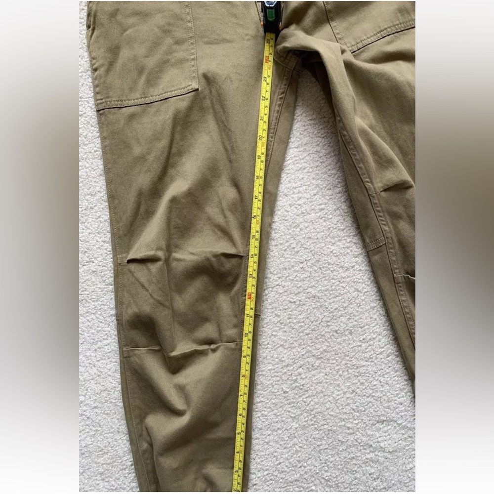 Faherty Crop Twill Utility Joggers Womens 26 Olive Casual Slim Ankle Pants NWT - Picture 13 of 13
